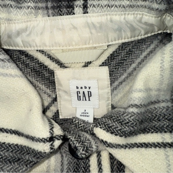 Baby Gap Black and Ivory Wool Shacket - Picture 4 of 4